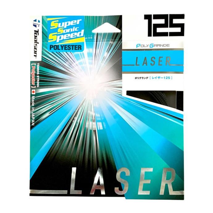Tennis String Laser 1,25-1,30mm - 12,2m String Set (black, 125)