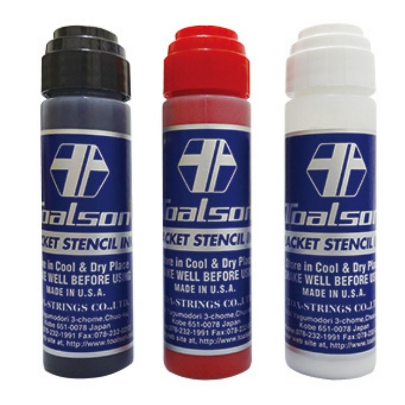Logo Stencil Ink for Tennis Strings (white)