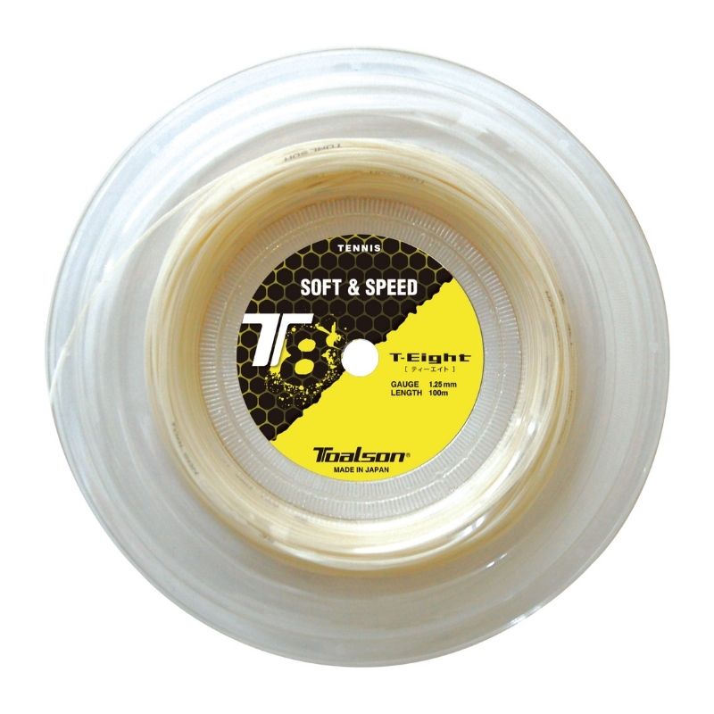 Tennissaite T8 Soft&Speed 1,25-1,30mm - 100m Saitenrolle (125)