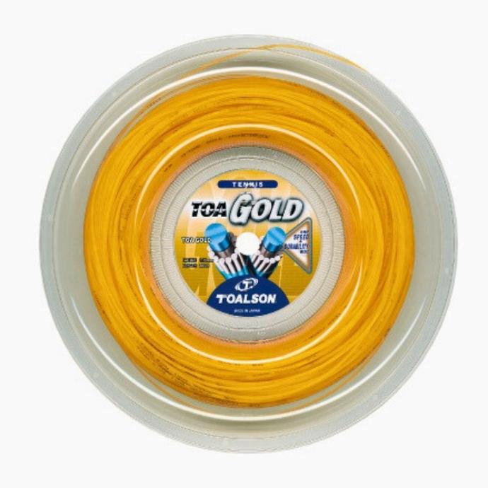 Tennissaite TOA Gold 1,30-1,35mm - 200m Saitenrolle (130)