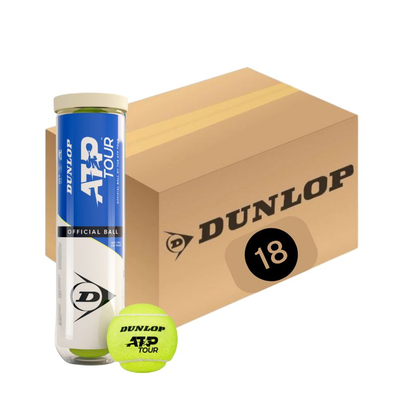 Tennis Balls Dunlop ATP Official Ball 18x 4 pcs can in a box