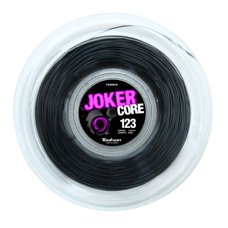 Tennis String Joker Core 1,23-1,28mm - 200m String Reel (black, 123)