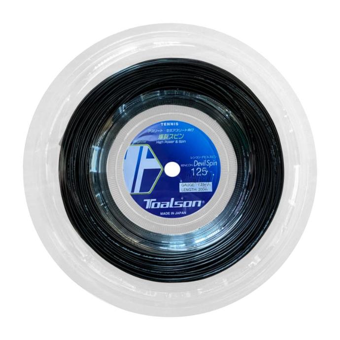 Tennis String Rencon Devil Spin 1,25-1,30mm - 200m String Reel (black, 125)