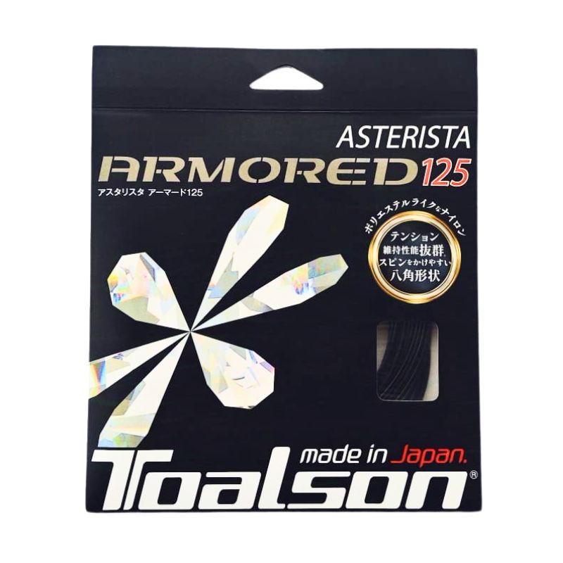 Tennissaite Asterista Armored 1,25mm-1,30mm - 12,2m Saitenset (weiß, 125)