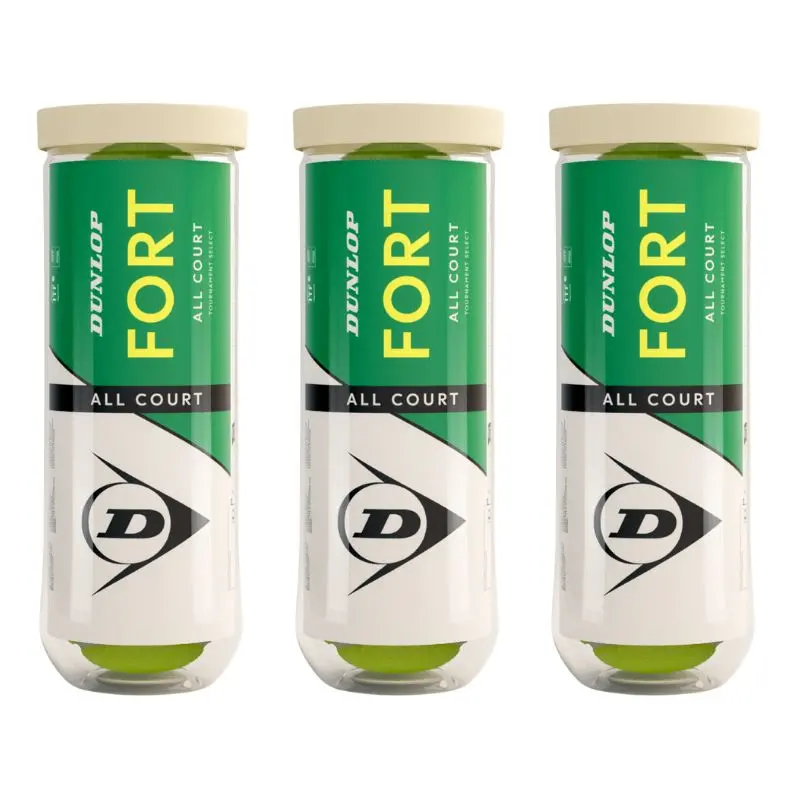 Tennis Balls Dunlop Fort All Court 3x 3 pcs can